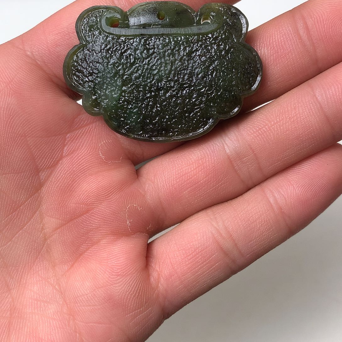 和田玉未镶嵌吊坠(不含链)