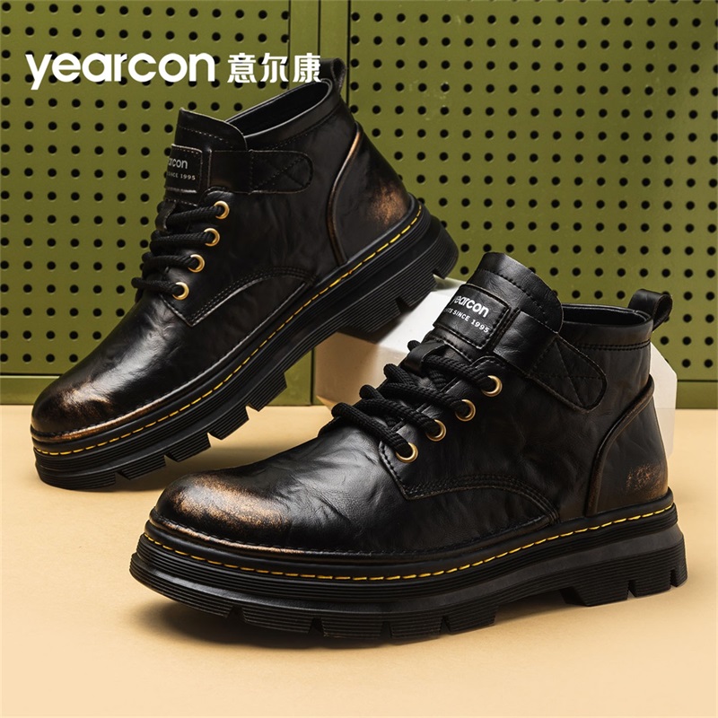 YEARCON/意尔康男经典马丁靴休闲时尚百搭男靴冬季新款4050
