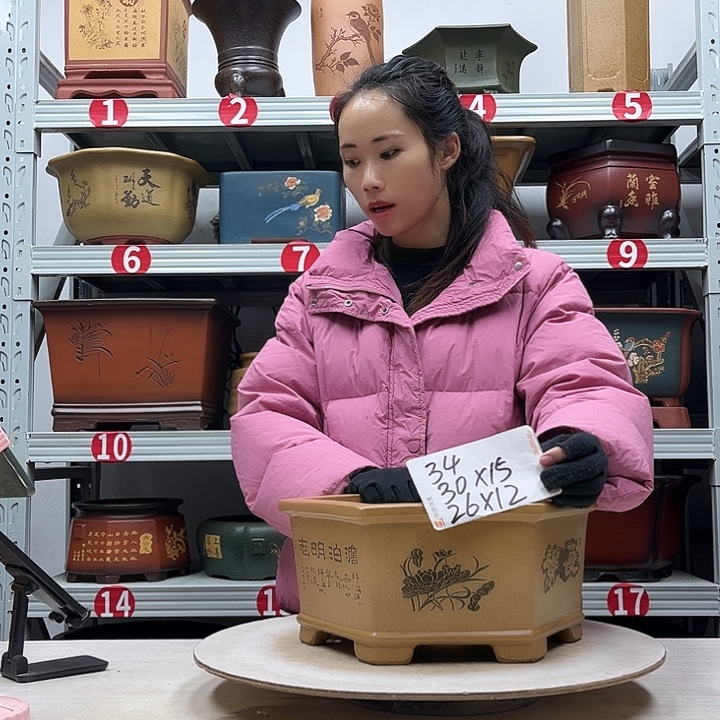 紫砂花盆紫砂花盆