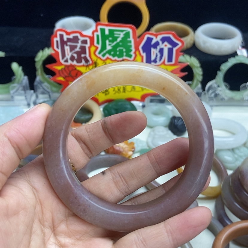 【闪购商品】石英质玉手镯60未镶嵌棉*
