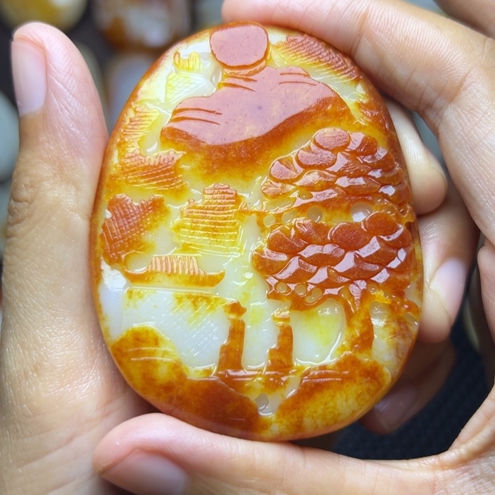 和田玉未镶嵌颈饰