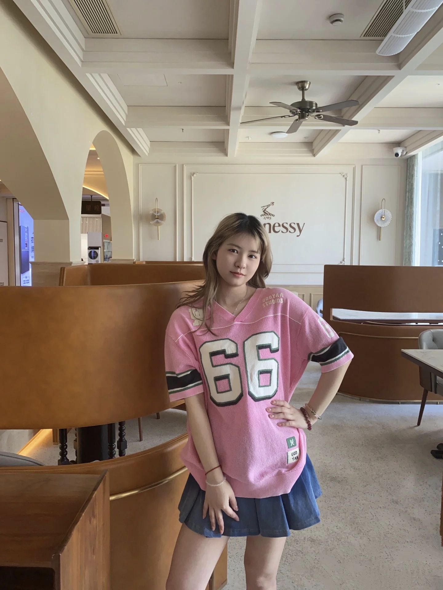 正尾~2025夏季新款手钩绣花毛针织衫宽松T恤