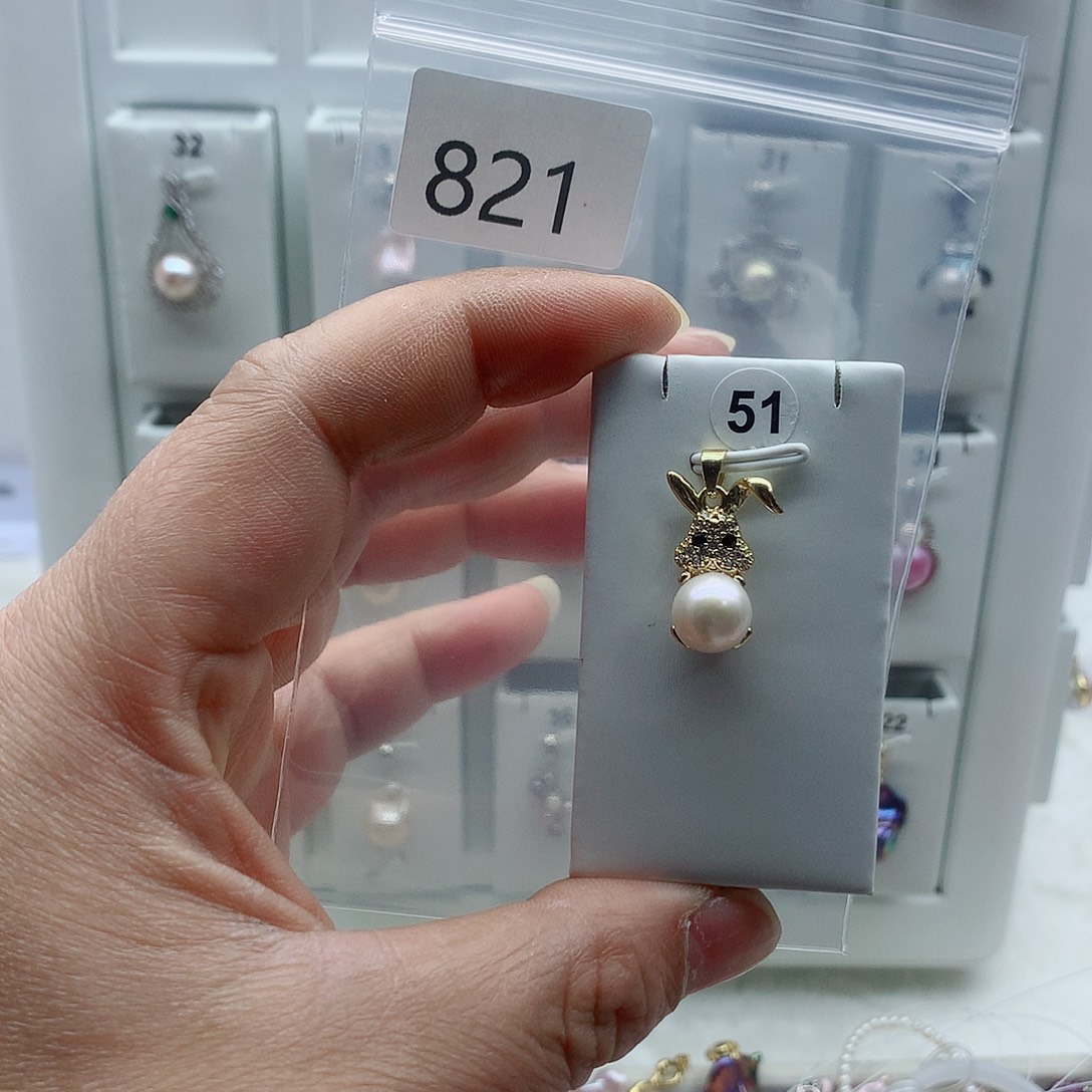 淡水珍珠吊坠(不含链)合金