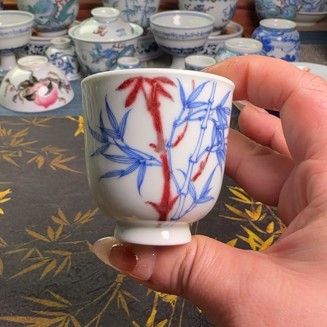 瓷片竹子杯子杯杯杯