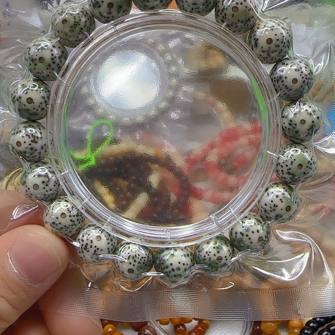 手串星月菩提127王者青花星月菩提12单圈圆
