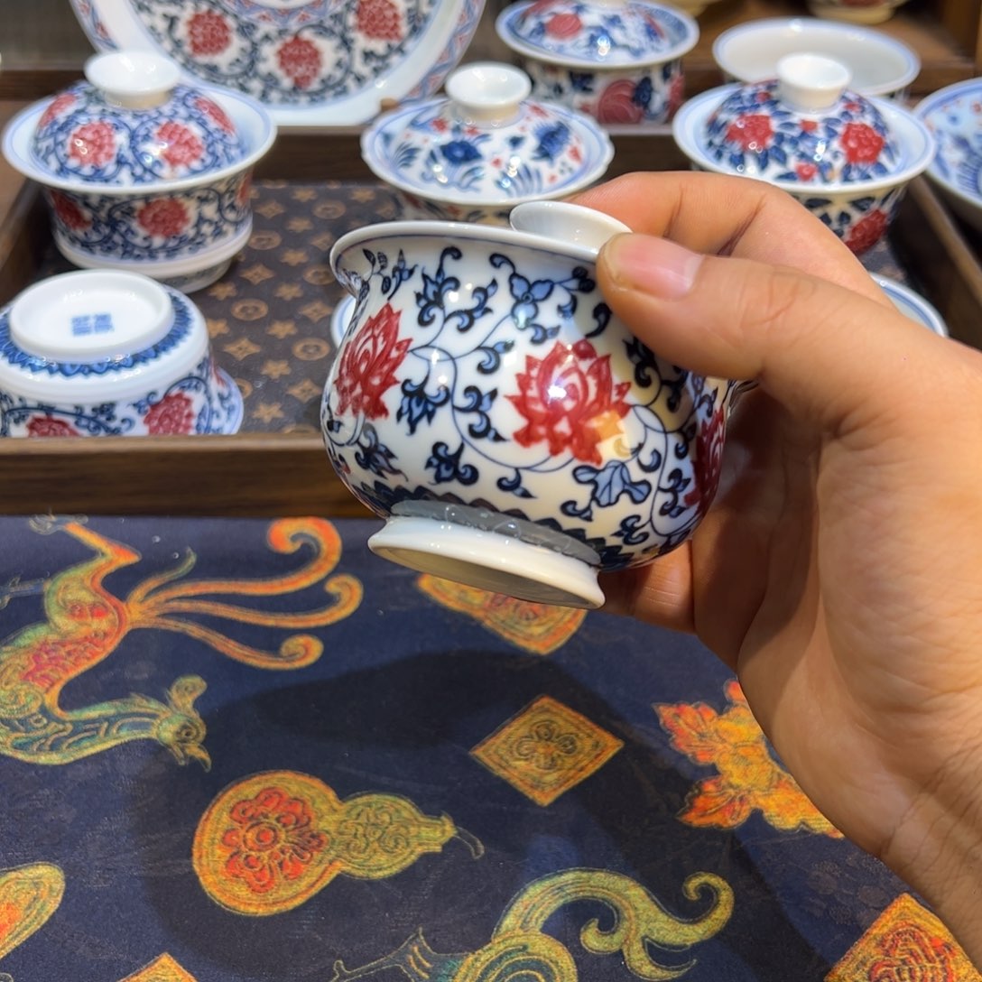 陶瓷摆件景德镇茶器百宝箱