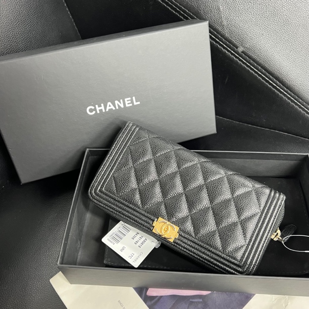 95新 Chanel/香奈儿 捐金沉珠/leboy钱包