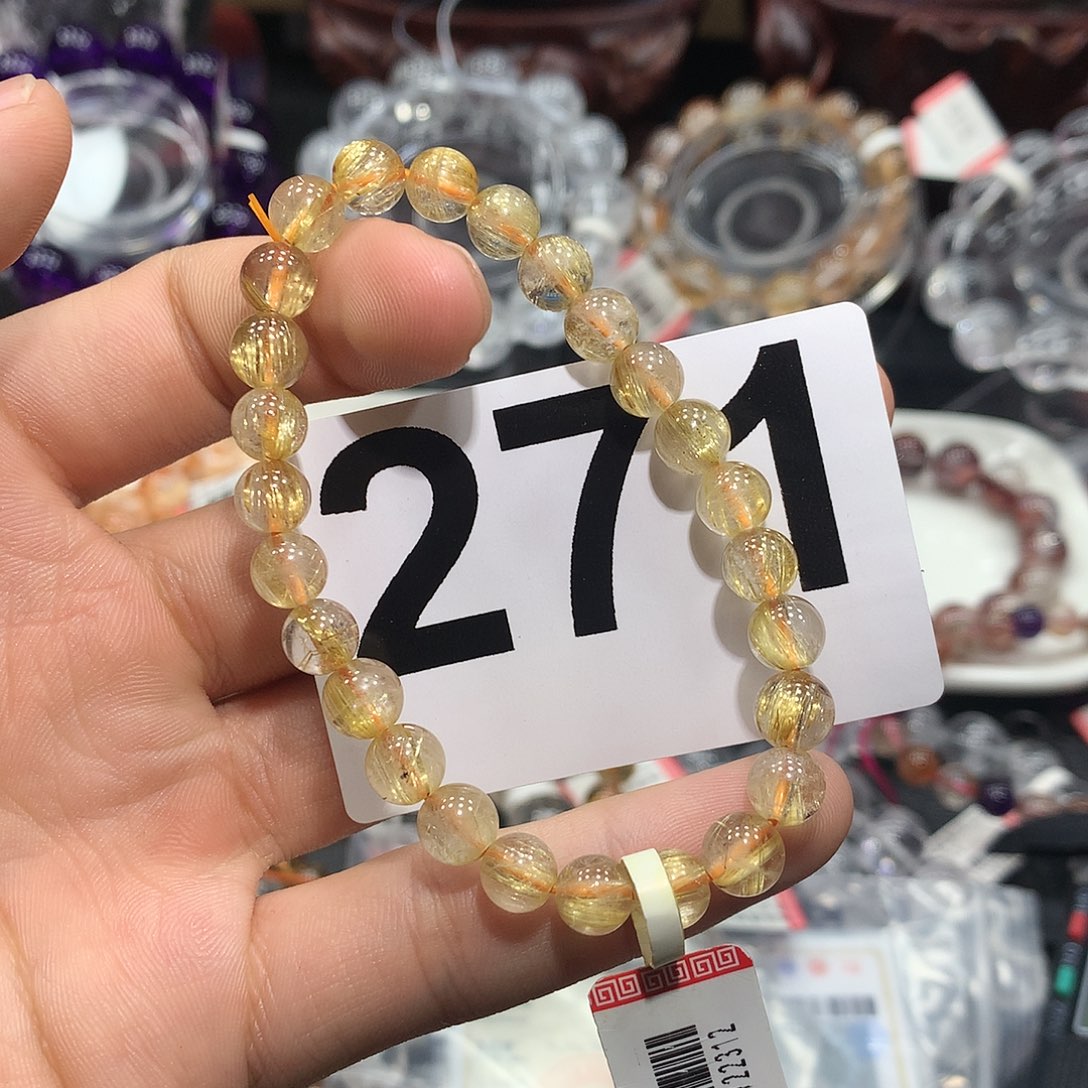 水晶手链未镶嵌天然