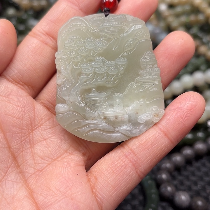 和田玉未镶嵌颈饰