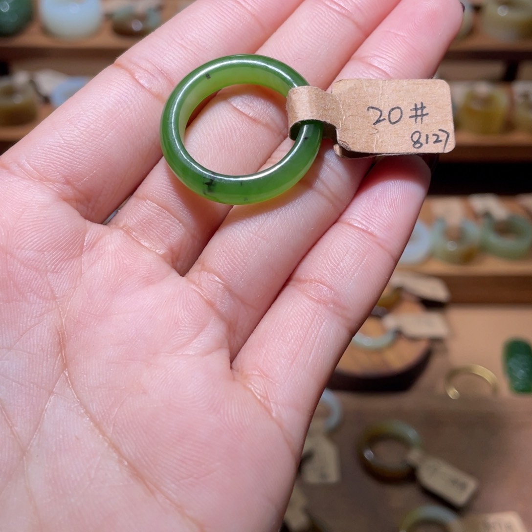 和田玉戒指未镶嵌好**士19.2