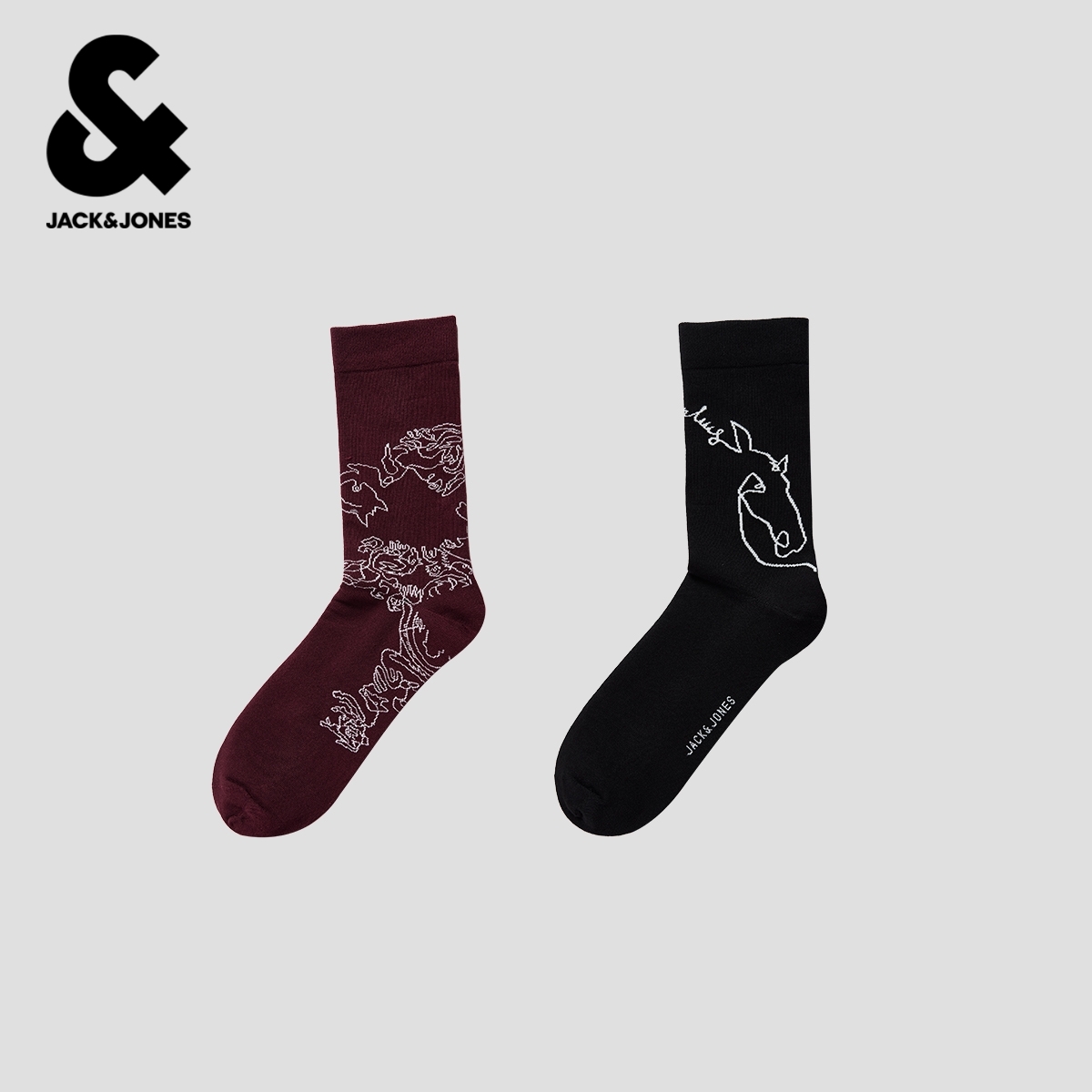 【Salventius联名】杰克琼斯春季马年新年款袜子