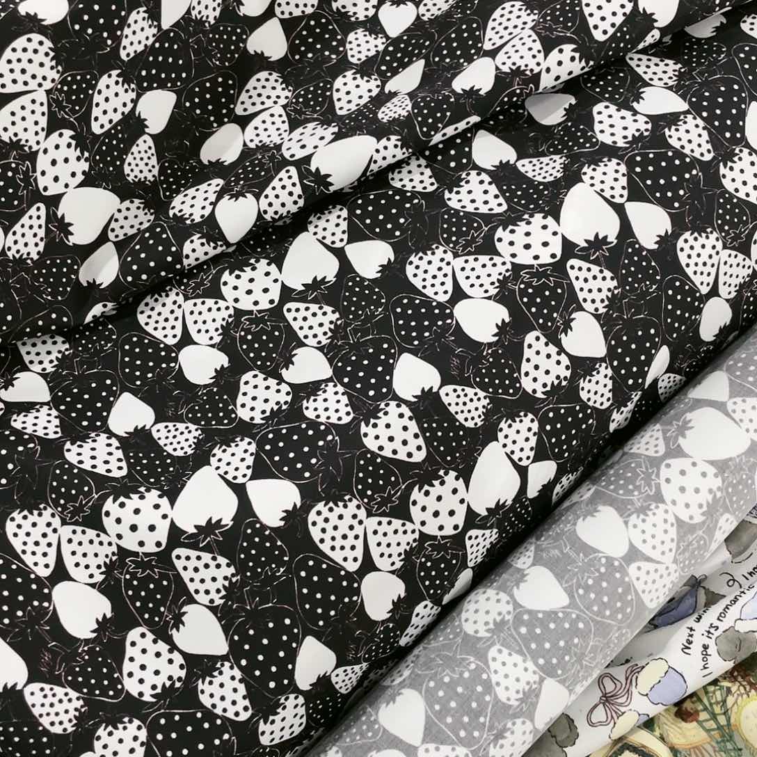 一米价纯棉50支加密斜纹1.5米宽果子布艺地卷