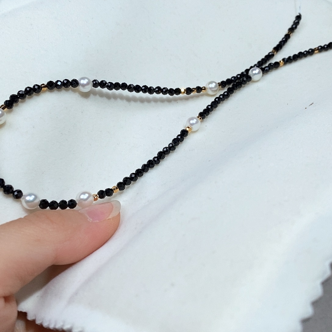 海水珍珠银S925镶嵌颈饰