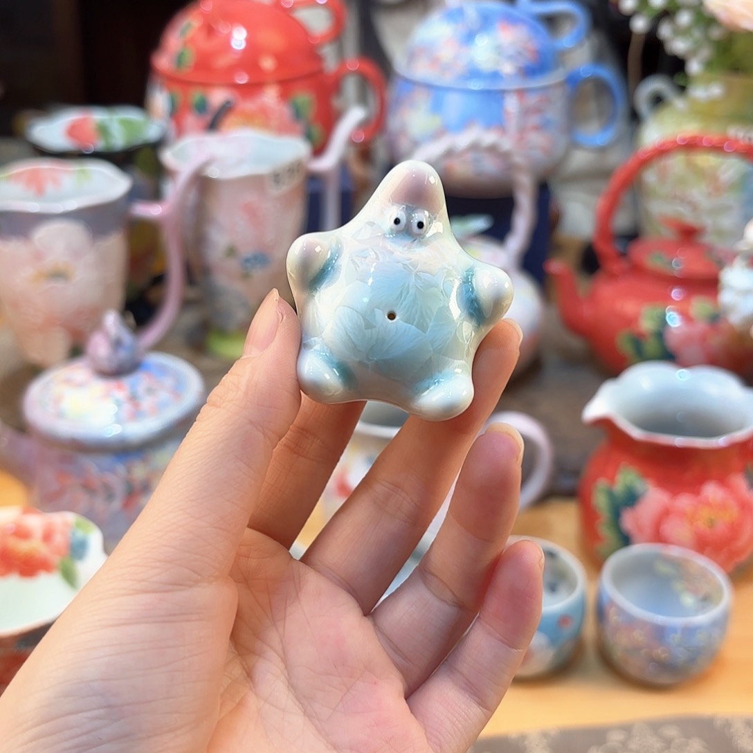 景德镇手绘高温釉下彩陶瓷茶具