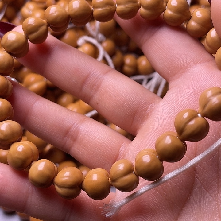 喵***气猴头核桃手串10尺寸镜面柯基屁桃手持全品无暇