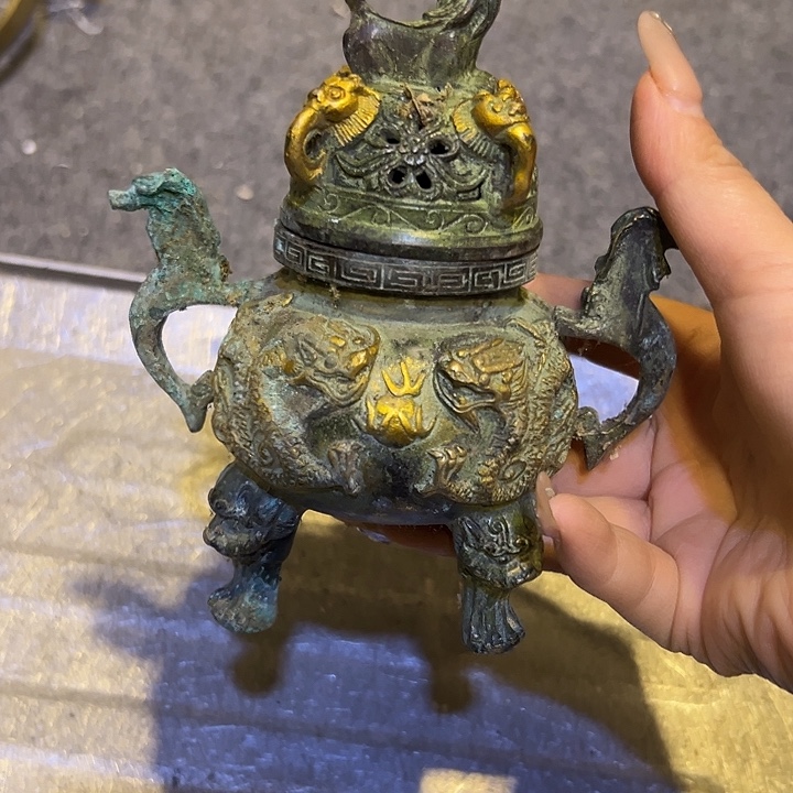 黄铜摆件，文房工艺品摆件