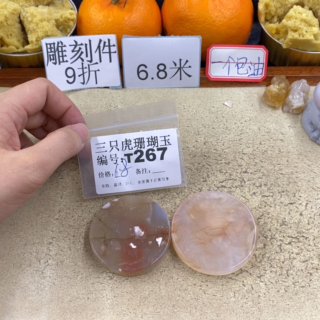 硅化珊瑚（珊瑚玉）1未镶嵌芯*