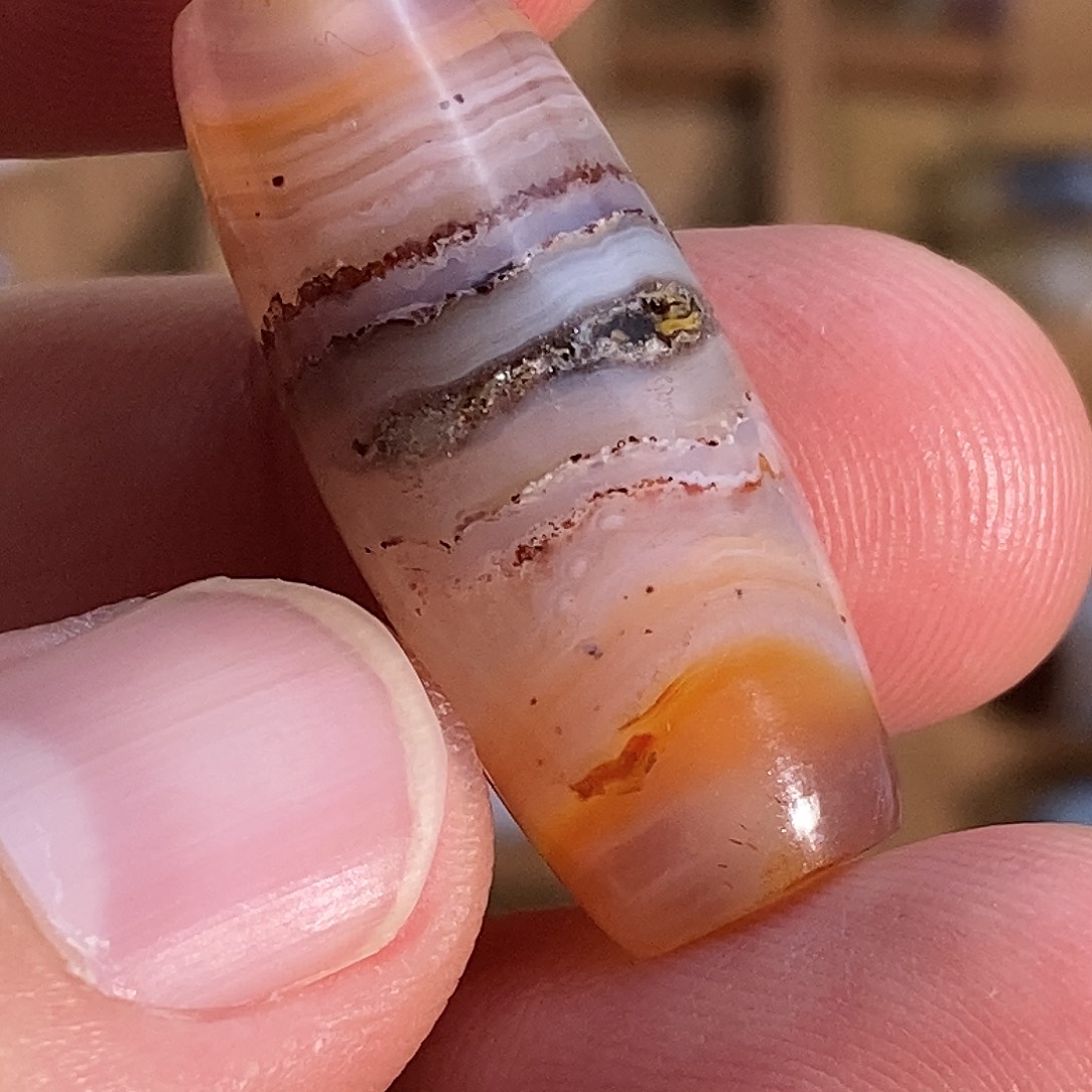 玛瑙/玉髓颈饰合金