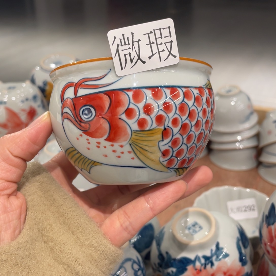 有瑕釉下彩纯手绘