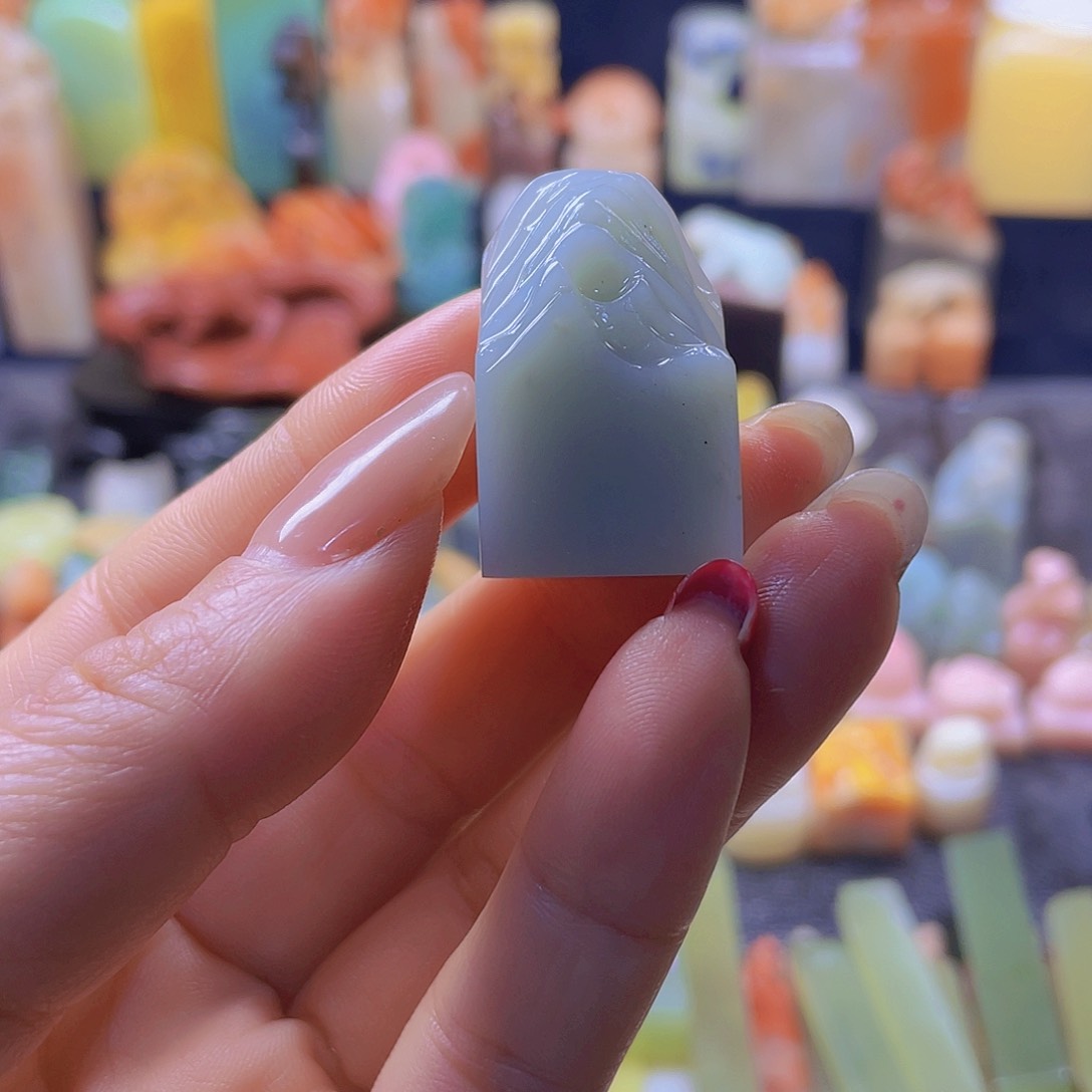 昌化石印石天青蓝