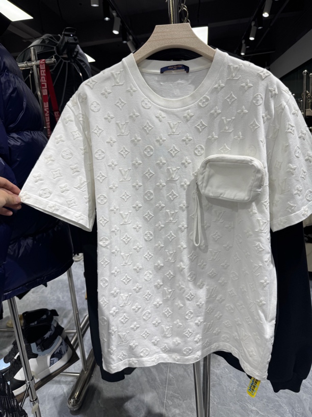 99新 LouisVuitton/路易威登 植绒 短袖