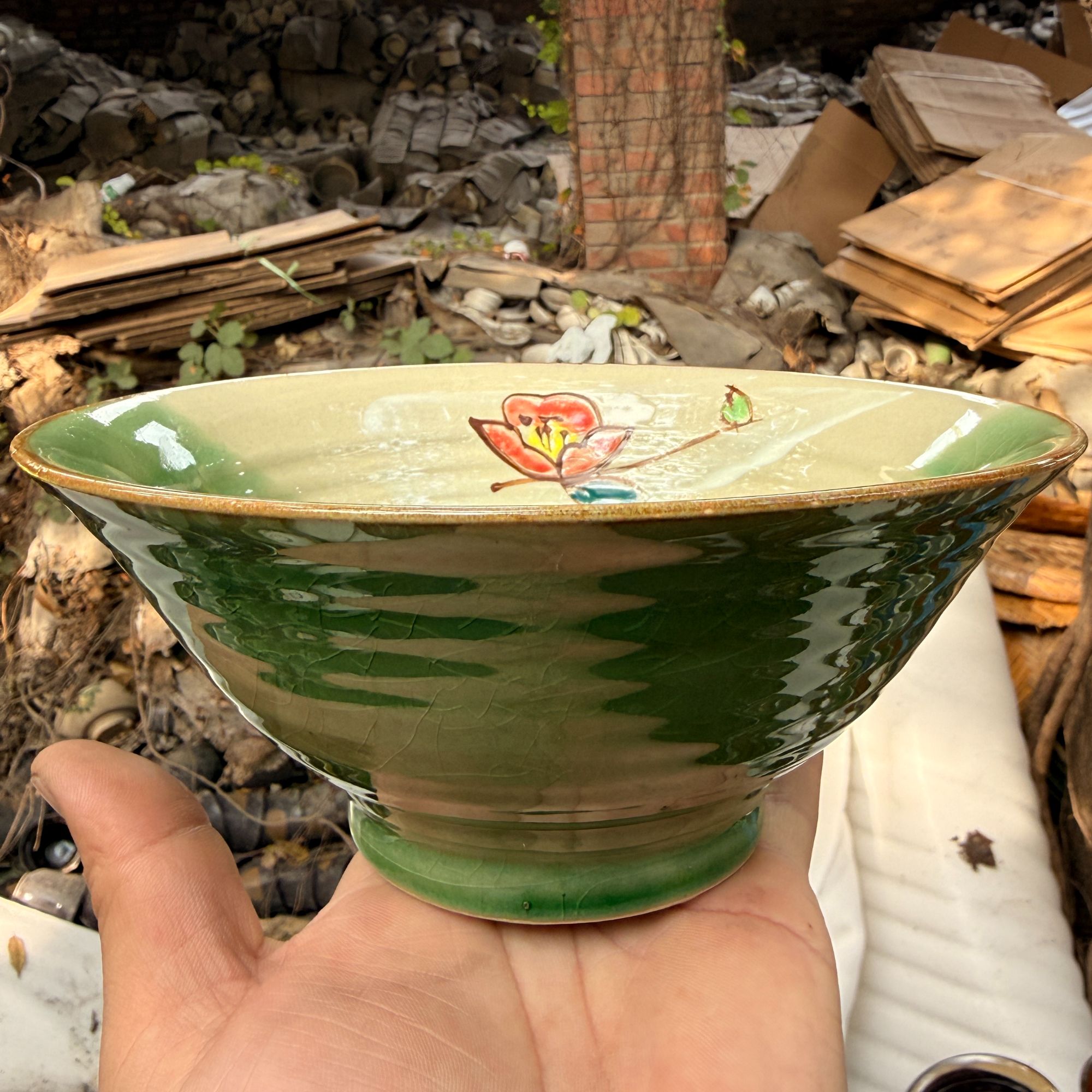 特价瑕疵，樱花大斗笠1只