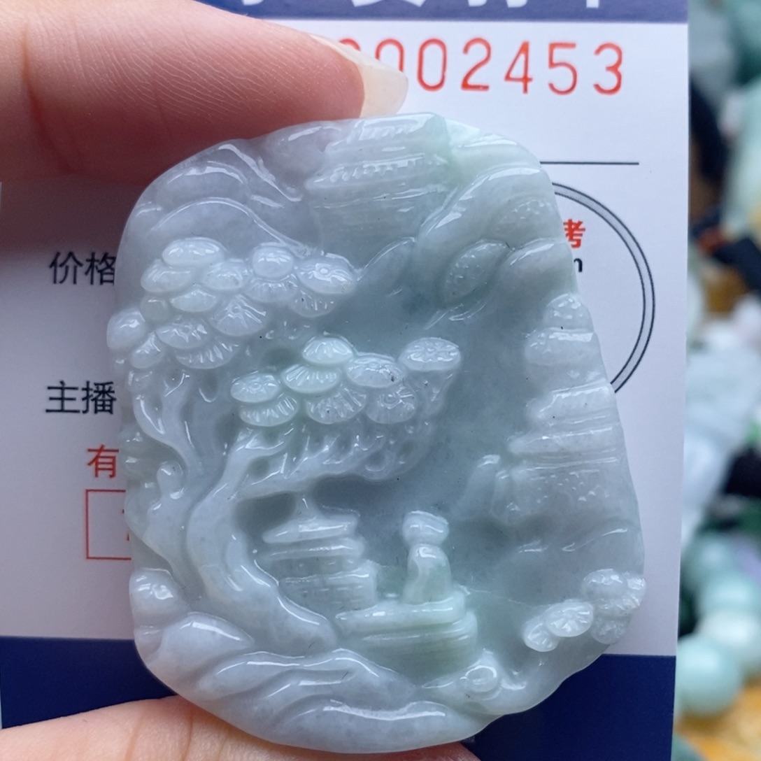 翡翠未镶嵌吊坠(不含链)