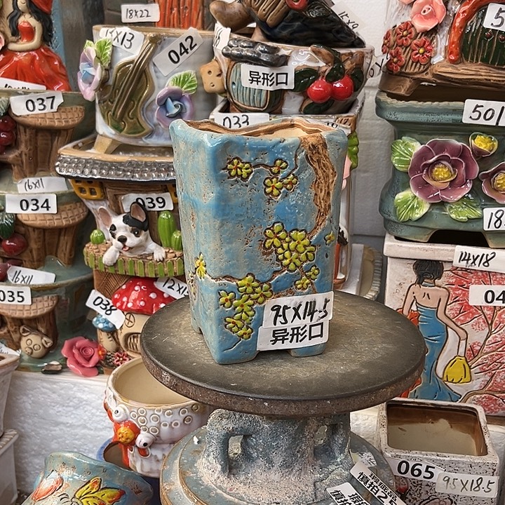 粗陶材质多肉花盆