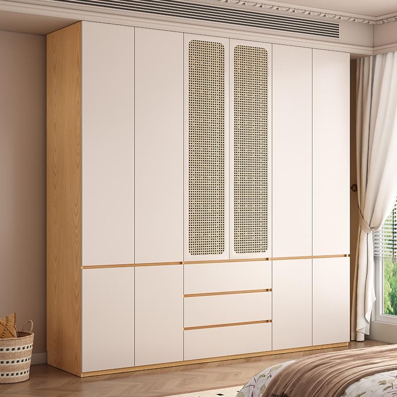 实木衣柜隔断家用定制卧室新款18mm加厚大容量推拉门货架衣橱