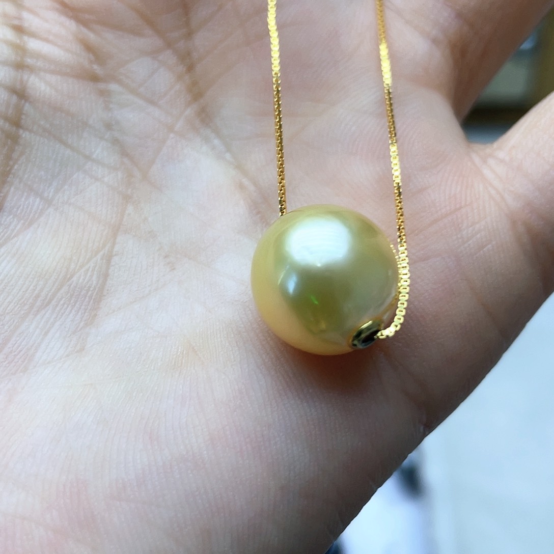 海水珍珠颈饰银S925镶嵌