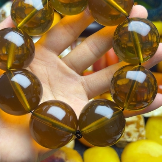 未镶嵌琥珀手链蜜蜡