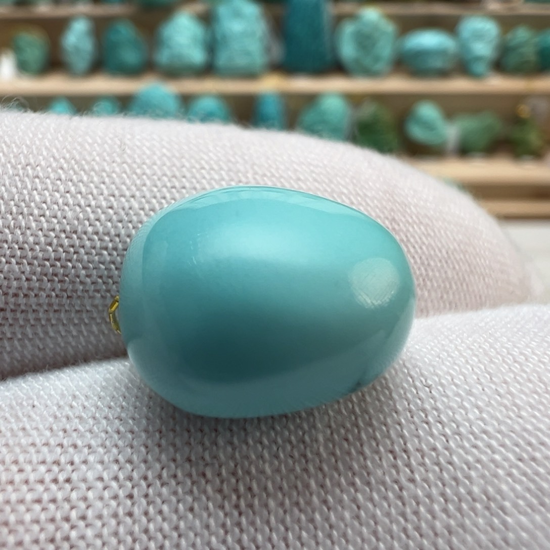 绿松石未镶嵌配饰12.4*13.8