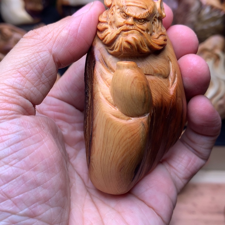 柏木（崖柏）崖柏陈化料手把件