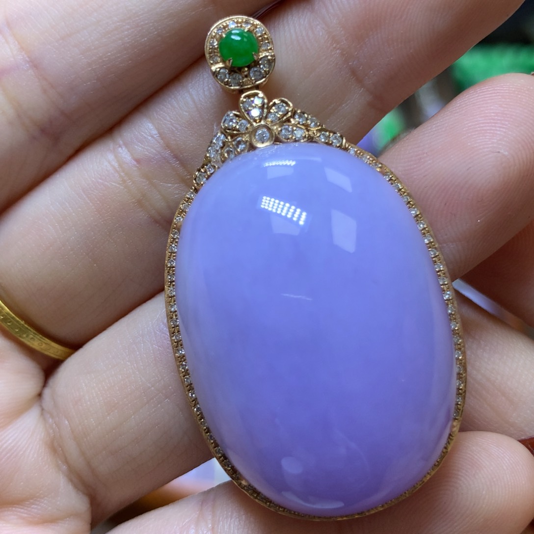 【闪购商品】翡翠颈饰18K金镶嵌翡翠