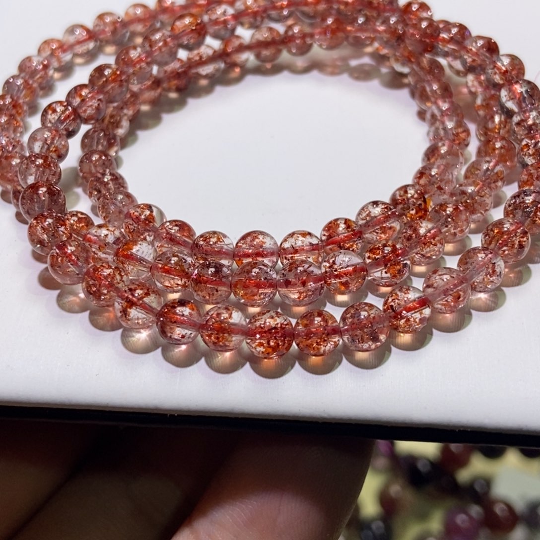 水晶手串未镶嵌金草莓