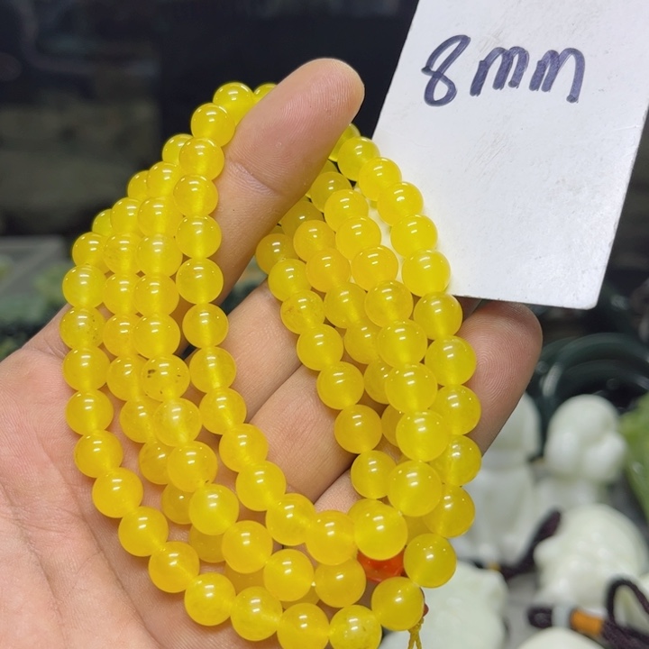 蛇纹石玉项链未镶嵌