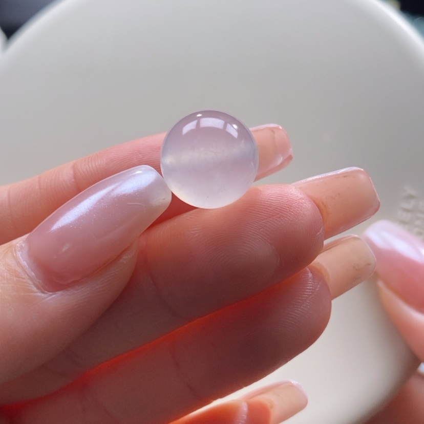 【闪购商品】翡翠未镶嵌颈饰翡翠冰茶珠卡13.1mm