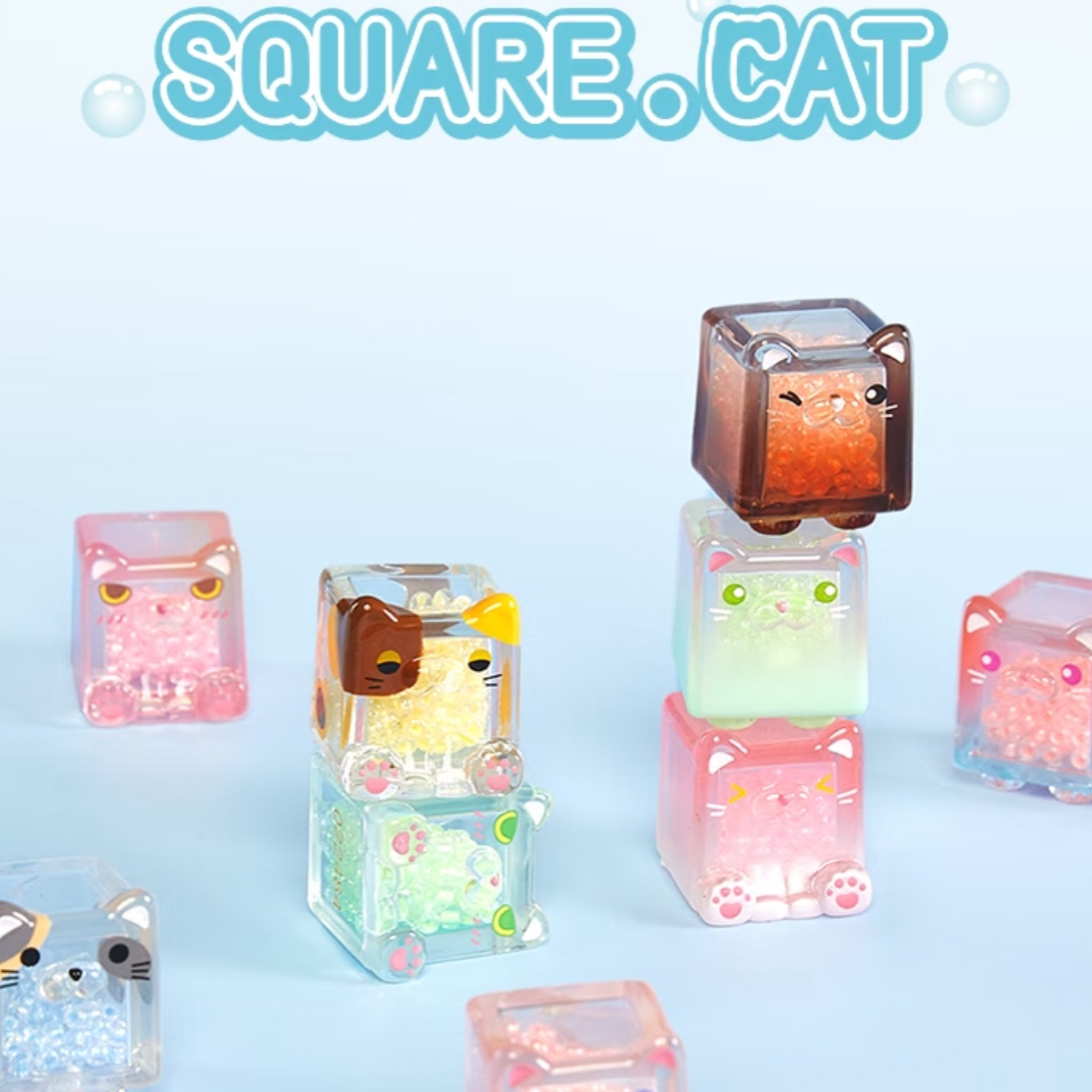 【直播代拆】方块叠叠猫萌粒潮玩迷你摆件