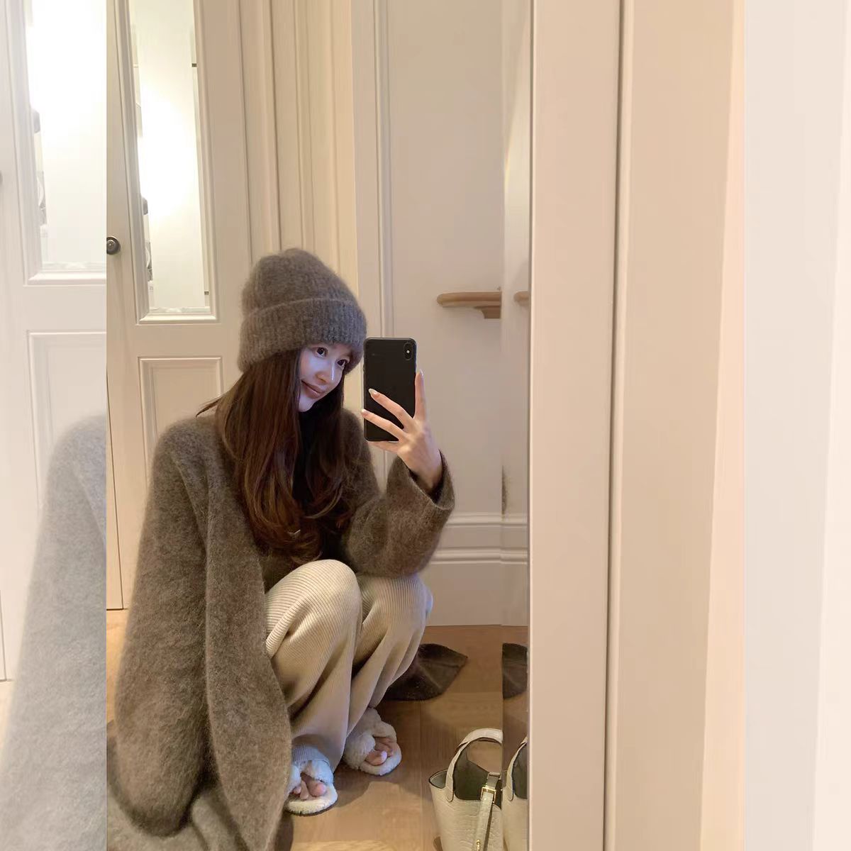 Madofit麻豆/929巴塞暮色_高品私服线800+高克重定染马海毛大开衫