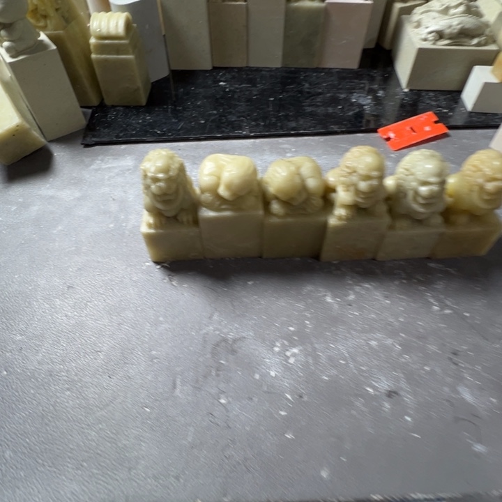 笑***天青田石青田封门花冻