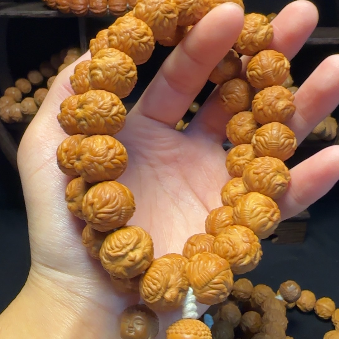 寂***寞猴头核桃吊坠猴头