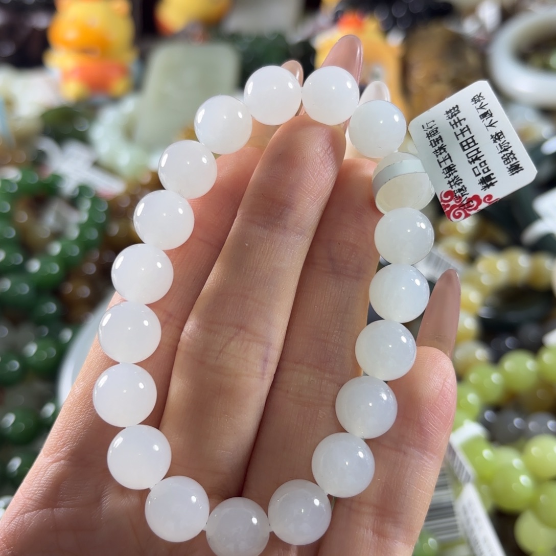 和田玉未镶嵌手链151