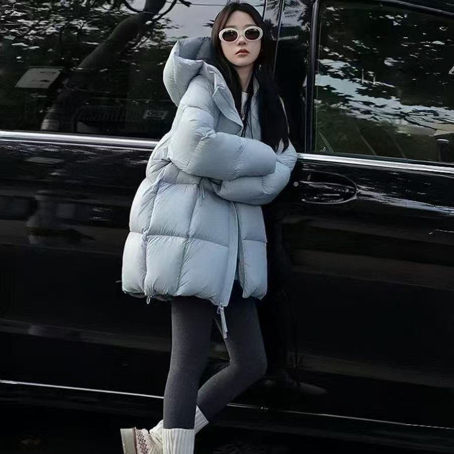 爆款韩版云朵泡芙贝贝款2025显瘦龟背面包服加厚棉服外套连帽保暖