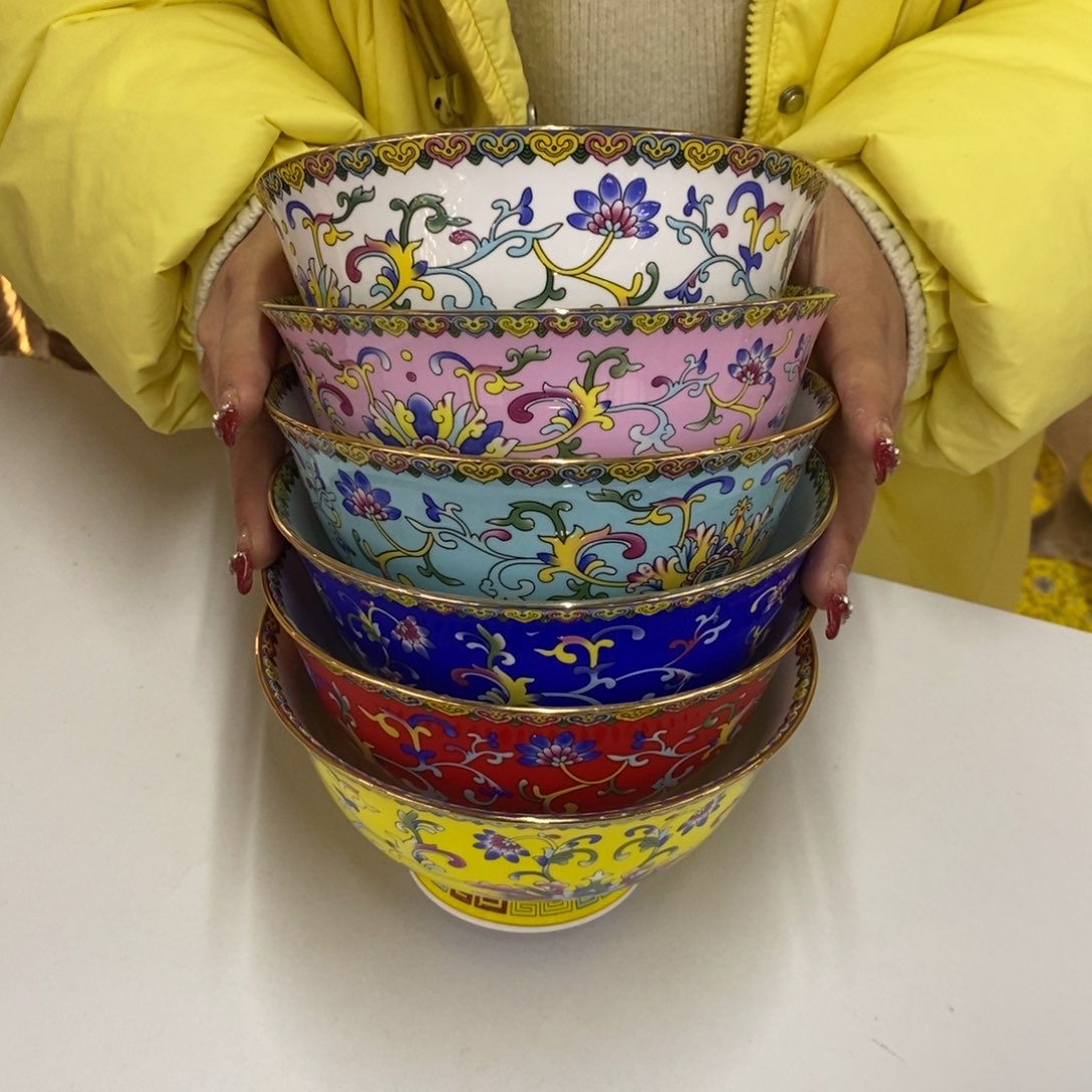 陶瓷6个6英寸6色直径15.5厘米