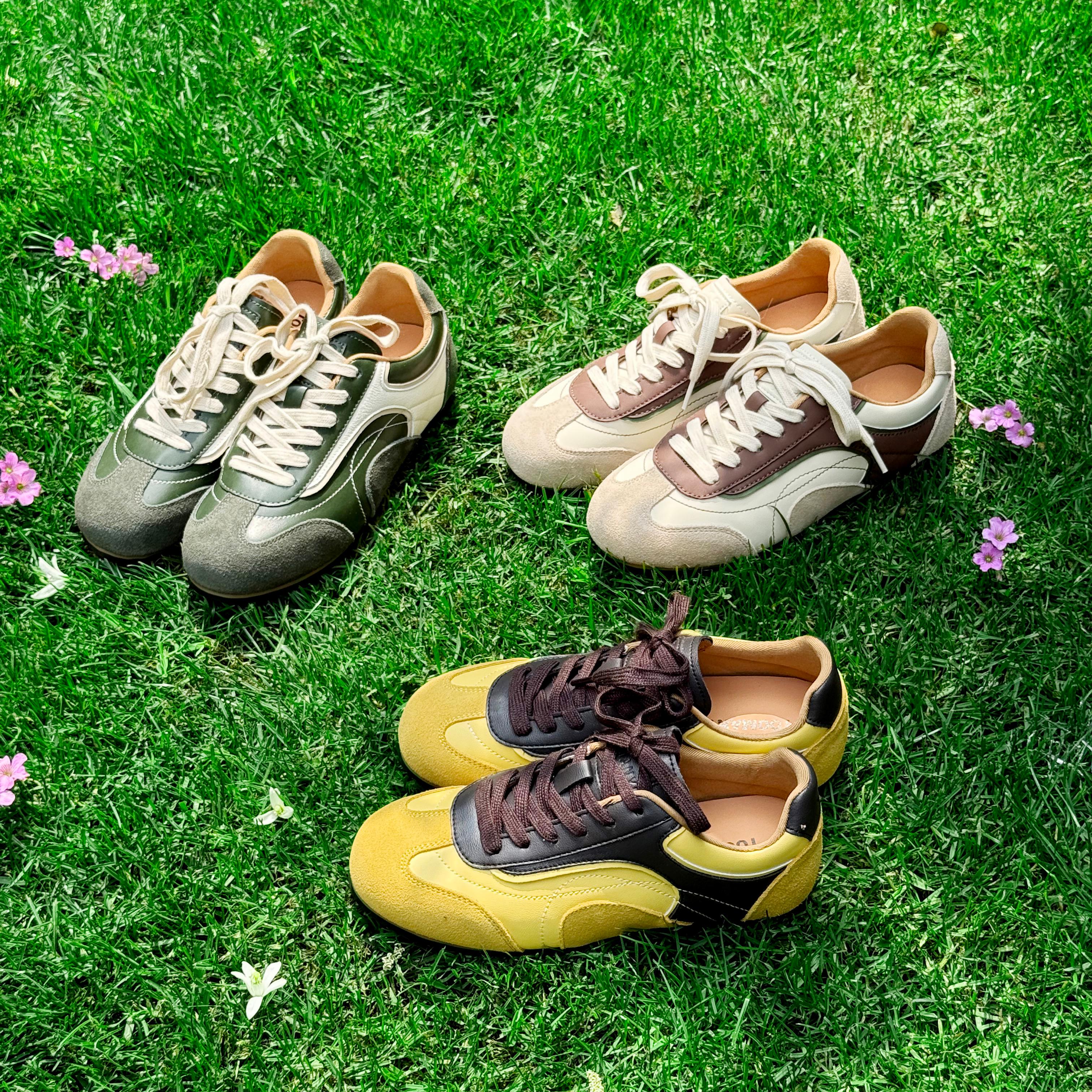 【T】Toomanyshoes女鞋2025新款左岸咖啡运动休闲鞋板鞋德训鞋