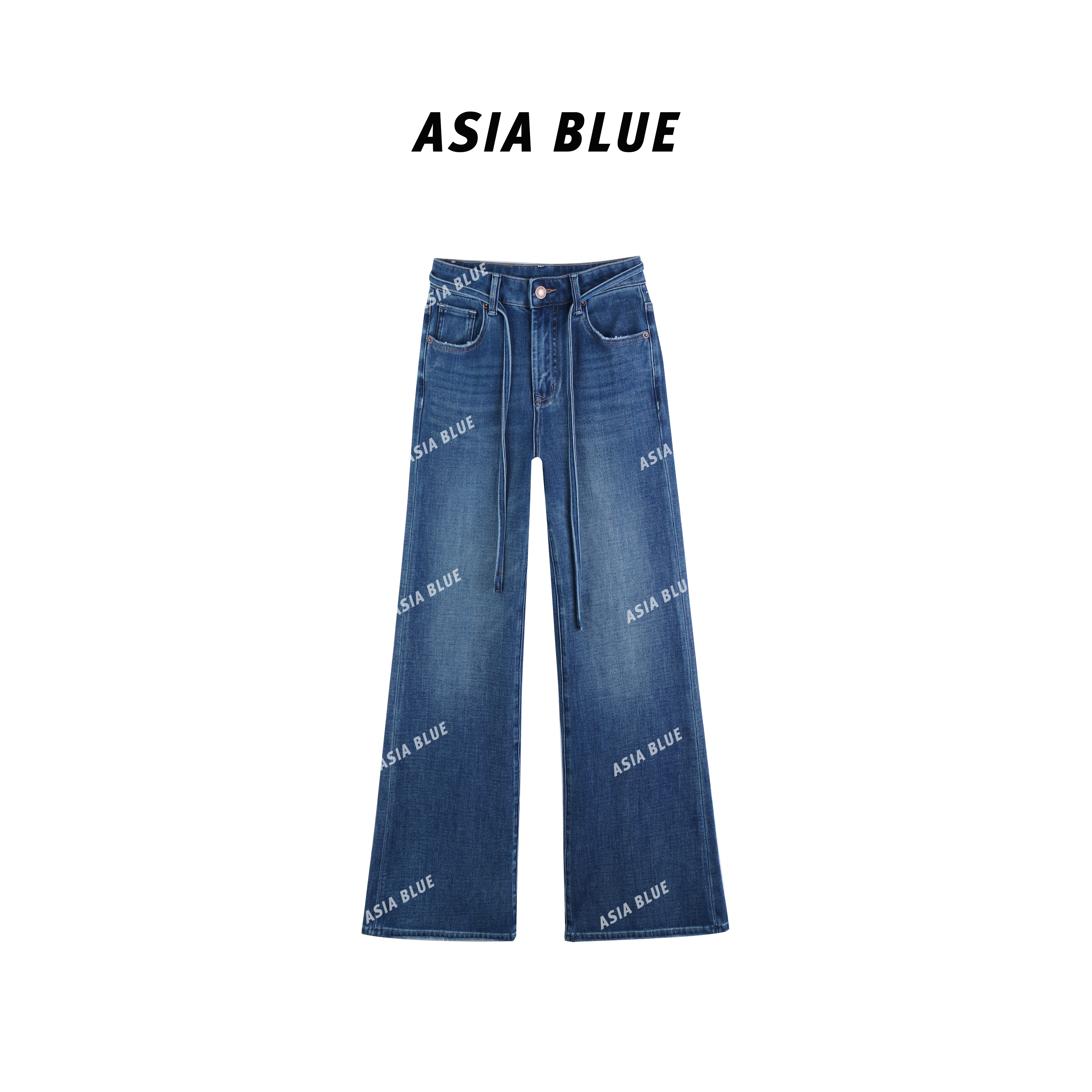 【ASIA BLUE】微弹显瘦百搭微喇牛仔裤Y57003