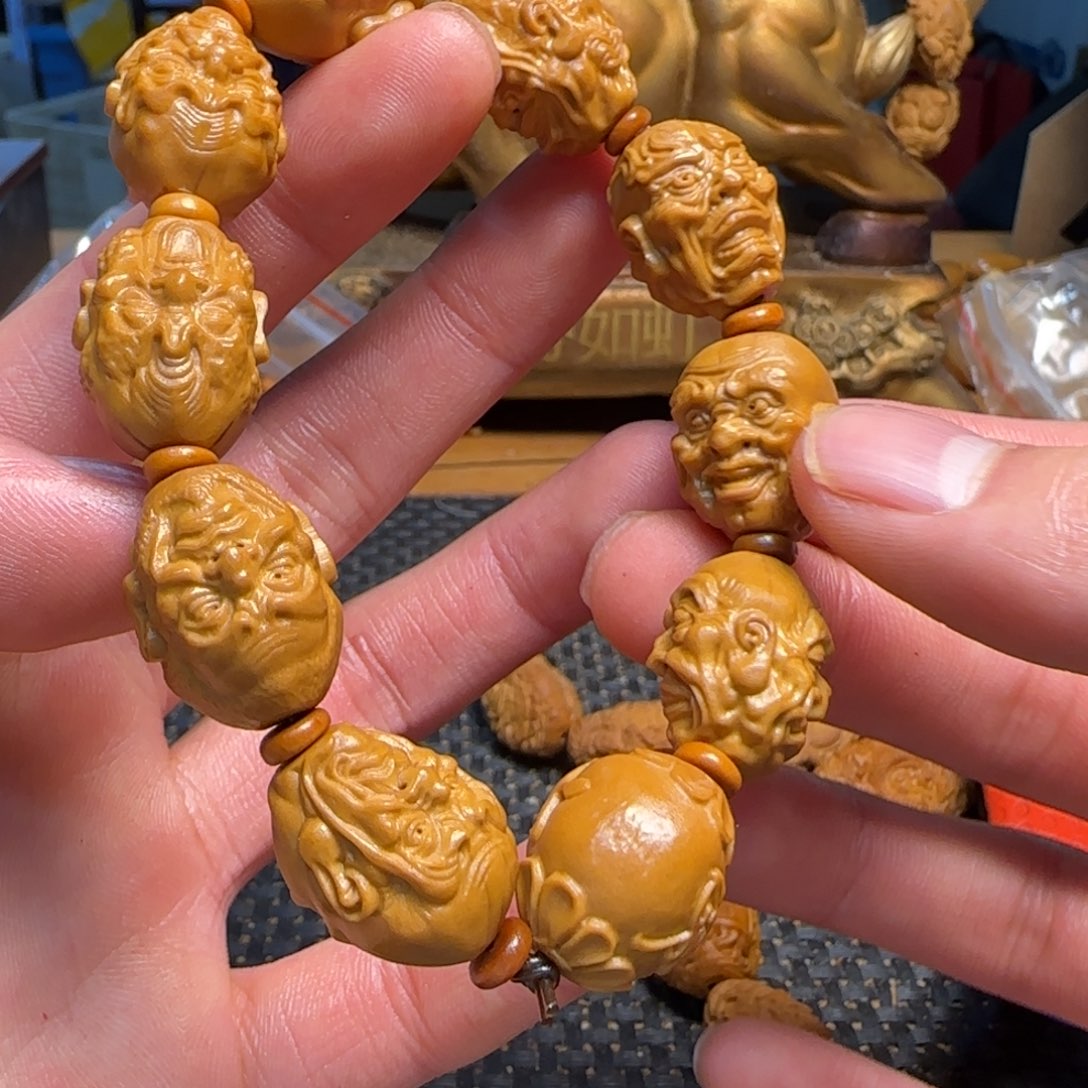 橄榄核手串/手链双面罗汉