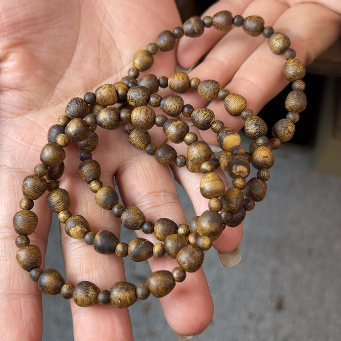 沉香碎屑沉香pxgd水滴隔珠单圈多样性发一条