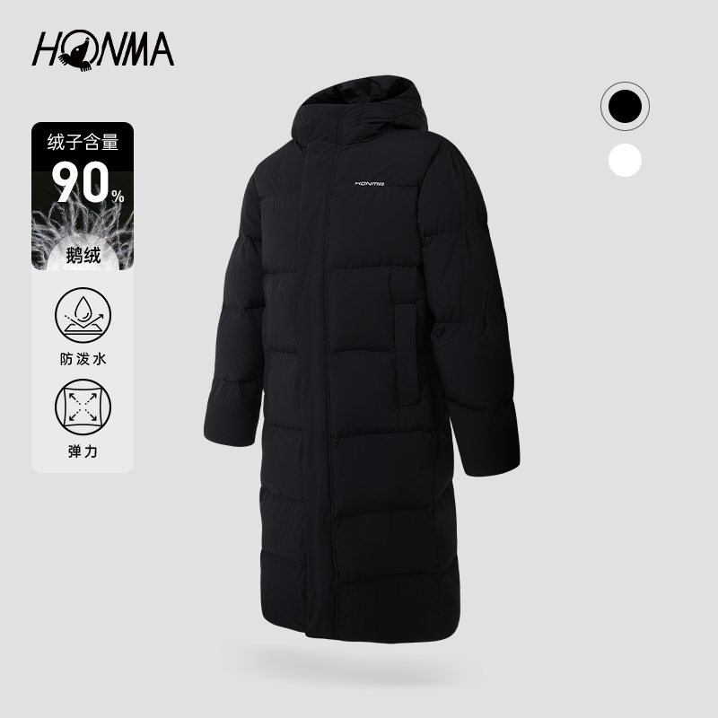 【专业高尔夫】HONMA长款羽绒外套男女同款保暖舒适HUKD121R535