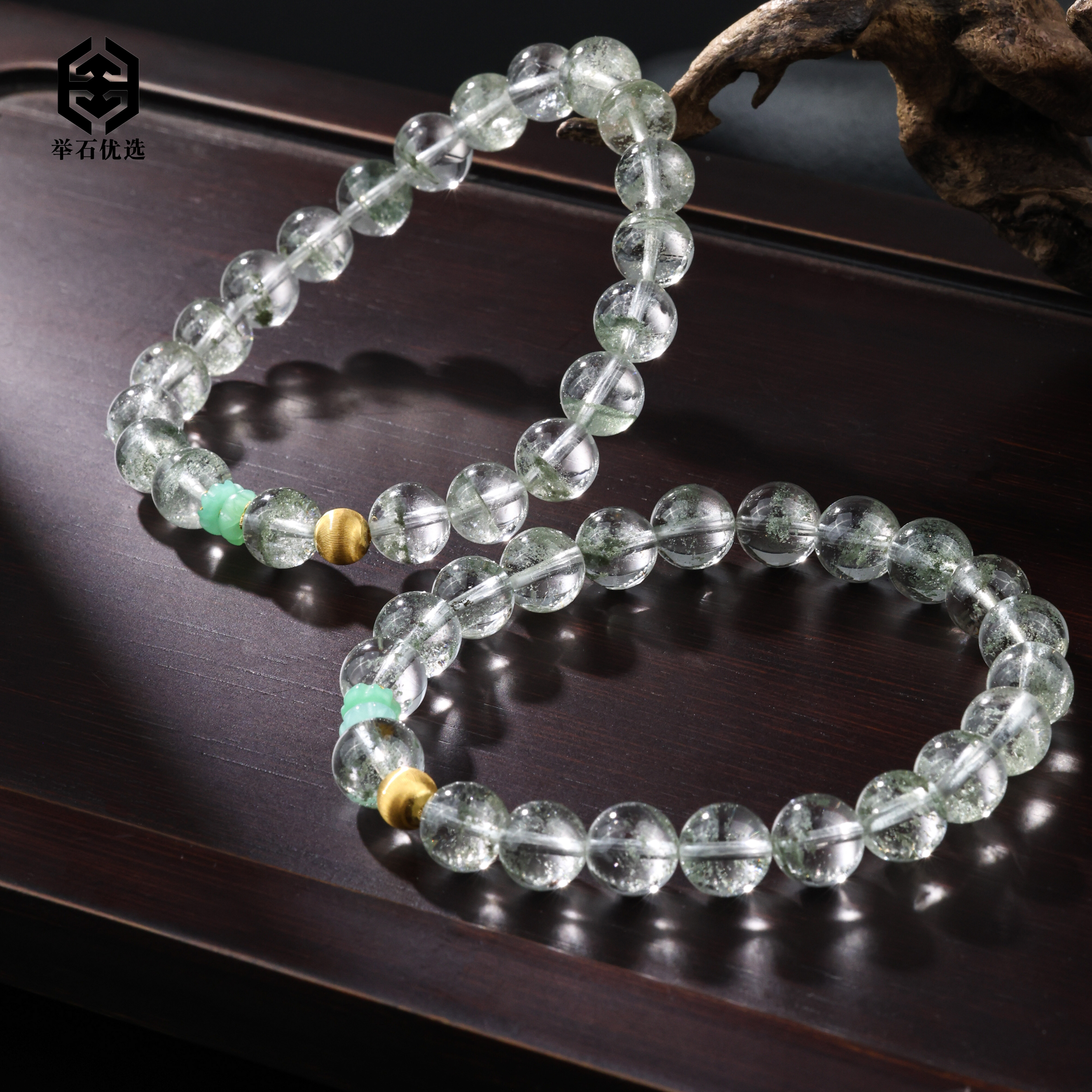 【举石优选】H0612-S3793-66水晶手串18k（一件/多样性发/约8mm+）Q